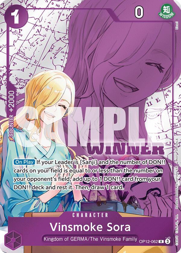 Vinsmoke Sora [Winner Pack 2026 Vol. 1] [Foil] (One Piece Promotion Cards)(OP12-062)(R)