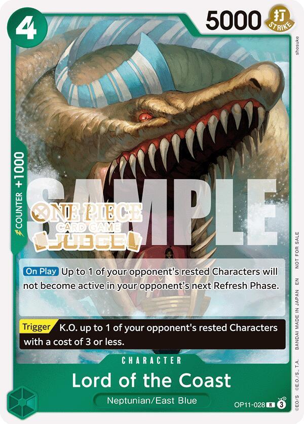 Lord of the Coast [Judge Pack Vol. 7] [Foil] (One Piece Promotion Cards)(OP11-028)(R)