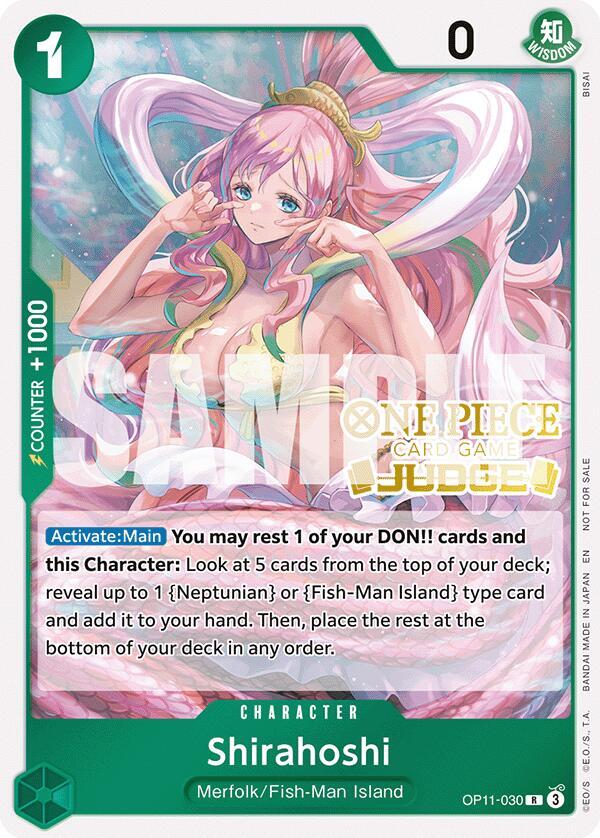 Shirahoshi [Judge Pack Vol. 7] [Foil] (One Piece Promotion Cards)(OP11-030)(R)