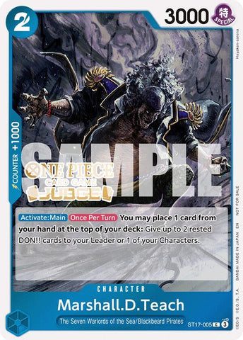 Marshall.D.Teach [Judge Pack Vol. 7] [Foil] (One Piece Promotion Cards)(ST17-005)(C)