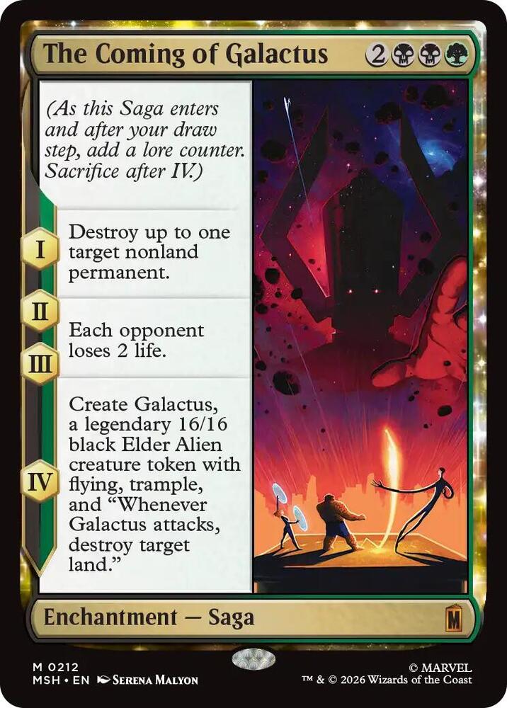 The Coming of Galactus (Foil) (Marvel Super Heroes)(MSH)(212)(M)