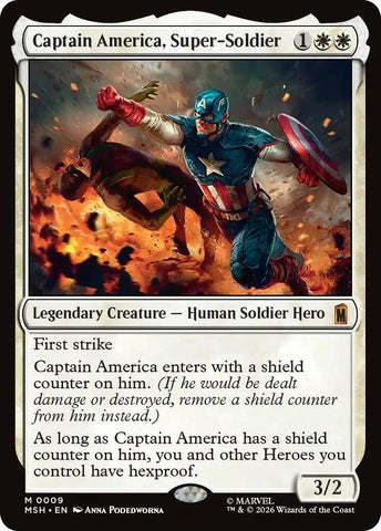 Captain America, Super-Soldier (Foil) (Marvel Super Heroes)(MSH)(9)(M)