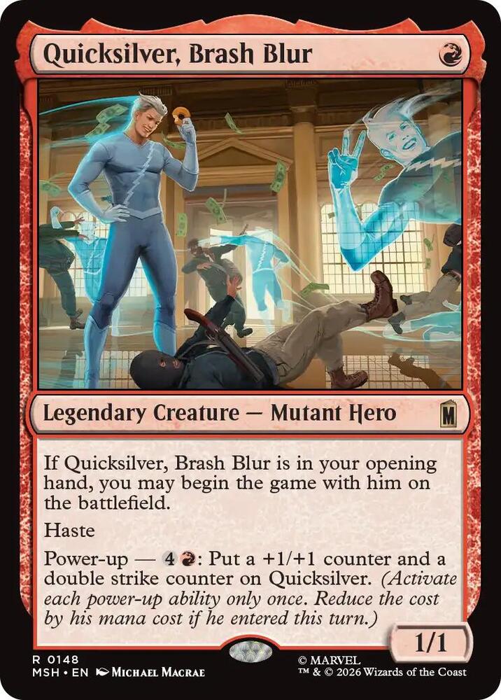 Quicksilver, Brash Blur (Marvel Super Heroes)(MSH)(148)(R)