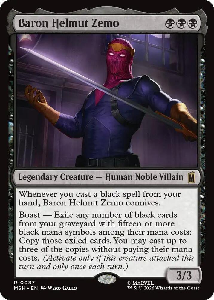 Baron Helmut Zemo (Foil) (Marvel Super Heroes)(MSH)(87)(R)
