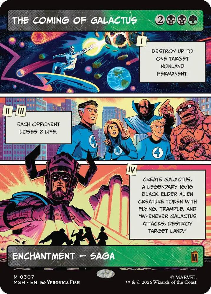 The Coming of Galactus (Borderless) (Foil) (Marvel Super Heroes)(MSH)(307)(M)