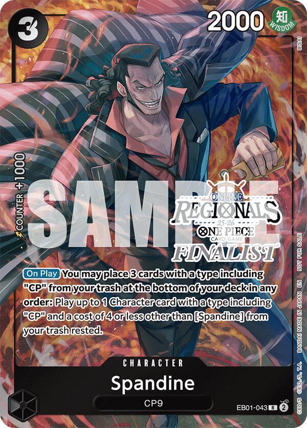 Spandine [Online Regional Finalist Card Set 2025 Vol.1] [Foil] (One Piece Promotion Cards)(EB01-043)(R)