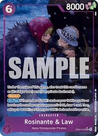 Rosinante & Law - Alternate Art - Foil (The Azure Sea's Seven)(EB04-038)(SR)