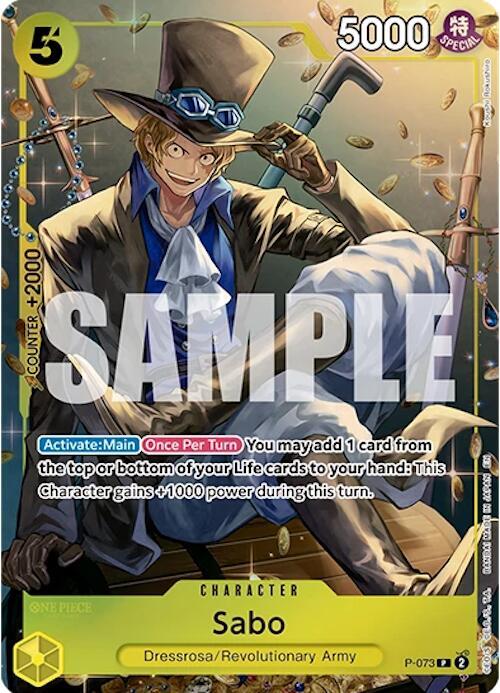 Sabo [Tin Pack Set Vol. 2] [Foil] (One Piece Promotion Cards)(P-073)(PR)