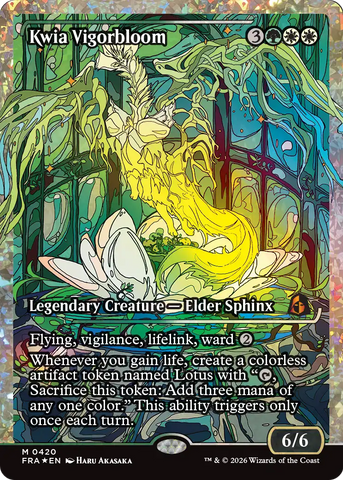 Kwia Vigorbloom [Showcase] (Fracture Foil) (0420) [Foil] (Reality Fracture)(FRA-420)(M)