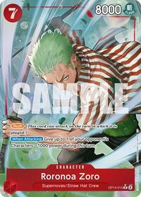 Roronoa Zoro - OP14-015 - Alternate Art - Foil (The Azure Sea's Seven)(OP14-015)(R)