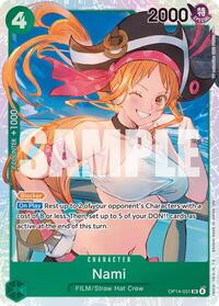 Nami - Foil (The Azure Sea's Seven)(OP14-031)(SR)