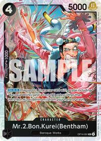 Mr.2.Bon.Kurei (Bentham) - Foil (The Azure Sea's Seven)(OP14-091)(SR)