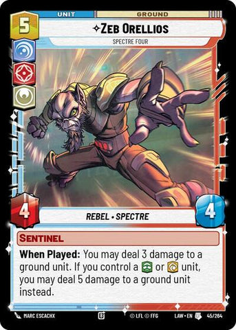 Zeb Orellios, Spectre Four (A Lawless Time)(LAW-045/264)(U)