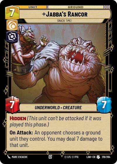 Jabba's Rancor, Snack Time! (A Lawless Time)(LAW-216/264)(U)