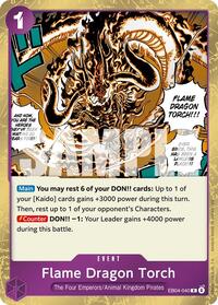 Flame Dragon Torch - Foil (The Azure Sea's Seven)(EB04-040)(R)