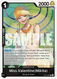 Miss.Valentine(Mikita) - Foil (The Azure Sea's Seven)(OP14-087)(R)