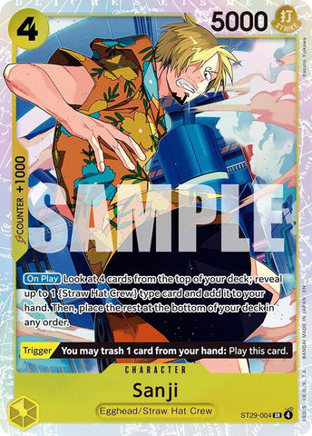 Sanji - Foil (Starter Deck 29: Egghead)(ST29-004)(SR)