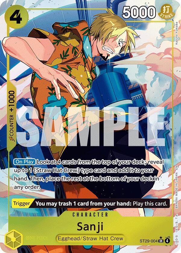 Sanji (Full Art) - Foil (Starter Deck 29: Egghead)(ST29-004)(SR)