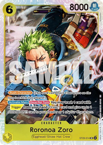 Roronoa Zoro - Foil (Starter Deck 29: Egghead)(ST29-014)(SR)