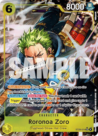 Roronoa Zoro (Full Art) - Foil (Starter Deck 29: Egghead)(ST29-014)(SR)