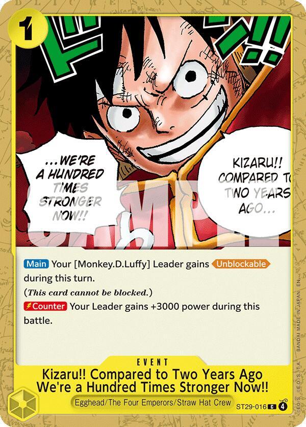 Kizaru!! Compared to Two Years Ago We're a Hundred Times Stronger Now!! (Starter Deck 29: Egghead)(ST29-016)(C)