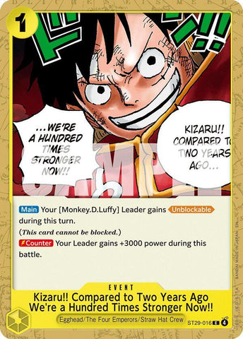 Kizaru!! Compared to Two Years Ago We're a Hundred Times Stronger Now!! (Starter Deck 29: Egghead)(ST29-016)(C)