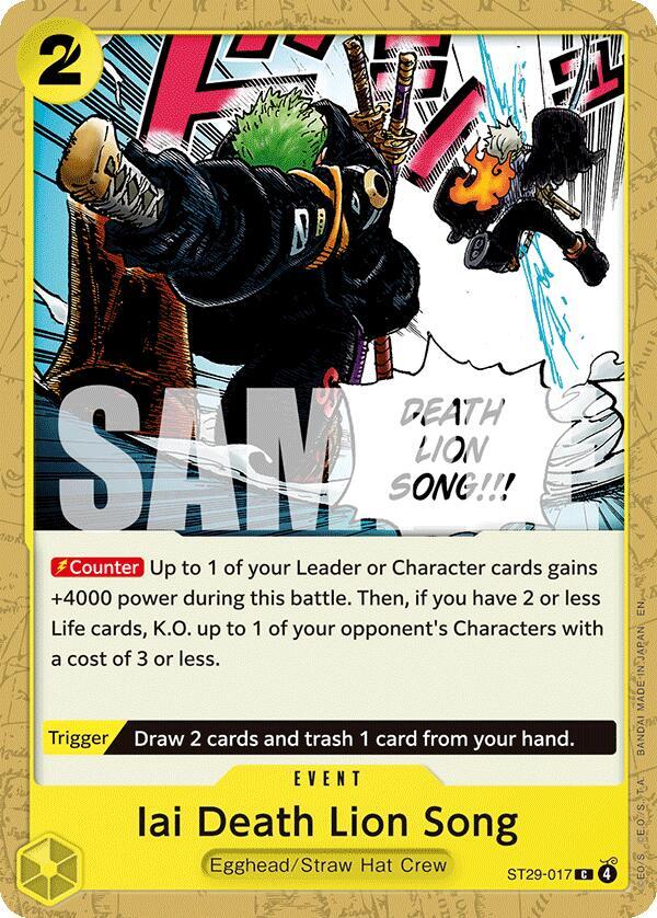 Iai Death Lion Song (Starter Deck 29: Egghead)(ST29-017)(C)