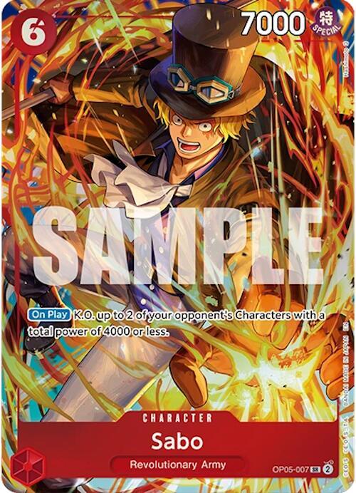Sabo [Illustration Box Vol.5] [Foil] (One Piece Promotion Cards)(OP05-007)(SR)
