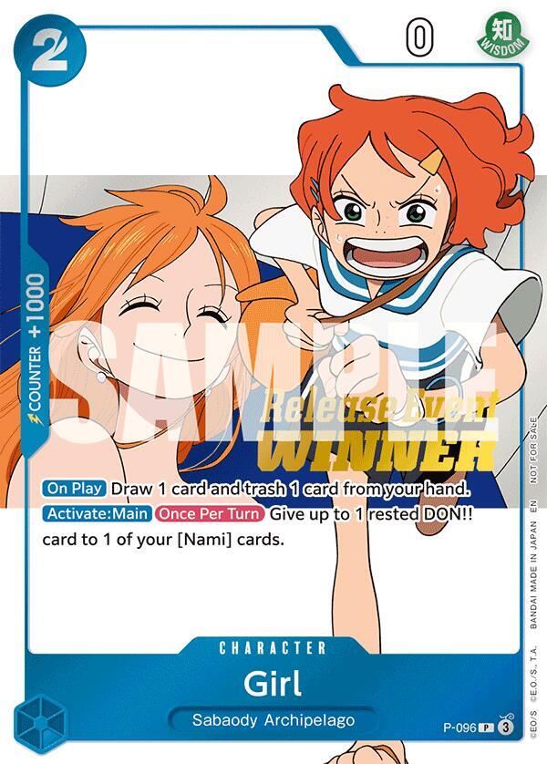 Girl [OP14 Release Event Winner] [Foil] (One Piece Promotion Cards)(P-096)(PR)