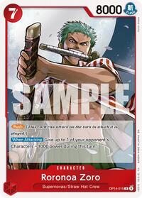 Roronoa Zoro - OP14-015 - Foil (The Azure Sea's Seven)(OP14-015)(R)