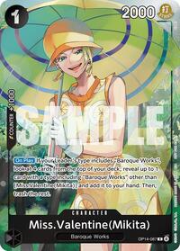 Miss.Valentine(Mikita) (Dash Pack) - Foil (The Azure Sea's Seven)(OP14-087)(R)