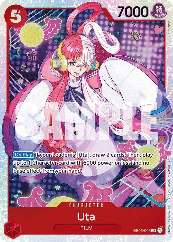 Uta (003) - Foil (Extra Booster: Heroines Edition)(EB03-003)(SR)