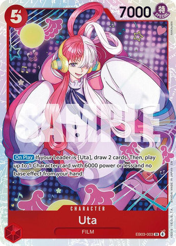 Uta (003) - Foil (Extra Booster: Heroines Edition)(EB03-003)(SR)