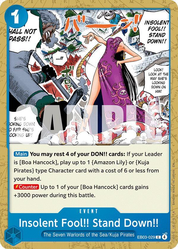 Insolent Fool!! Stand Down!! (Extra Booster: Heroines Edition)(EB03-029)(C)