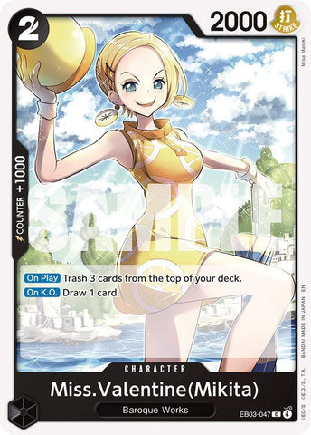Miss.Valentine(Mikita) (Extra Booster: Heroines Edition)(EB03-047)(C)
