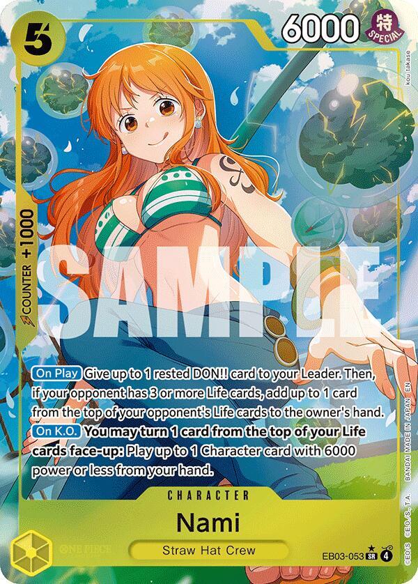 Nami (053) (Alternate Art) - Foil (Extra Booster: Heroines Edition)(EB03-053)(SR)