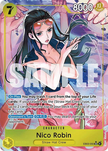 Nico Robin (055) (Alternate Art) - Foil (Extra Booster: Heroines Edition)(EB03-055)(SR)