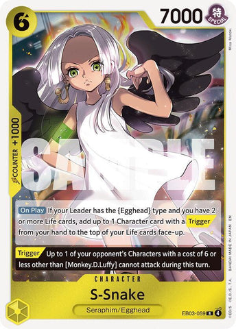 S-Snake - Foil (Extra Booster: Heroines Edition)(EB03-059)(R)
