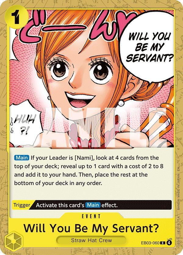 Will You Be My Servant? (Extra Booster: Heroines Edition)(EB03-060)(C)