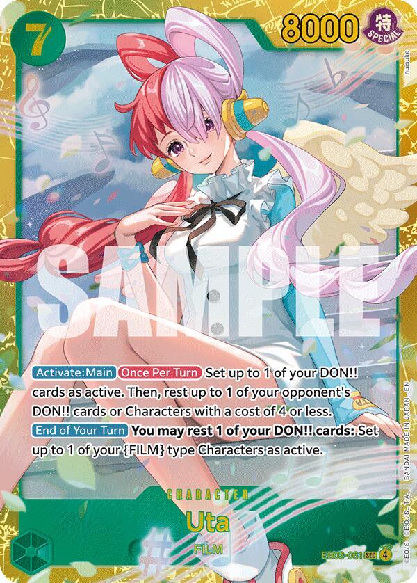 Uta (061) - Foil (Extra Booster: Heroines Edition)(EB03-061)(SEC)