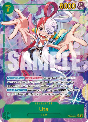 Uta (061) (Alternate Art) - Foil (Extra Booster: Heroines Edition)(EB03-061)(SEC)