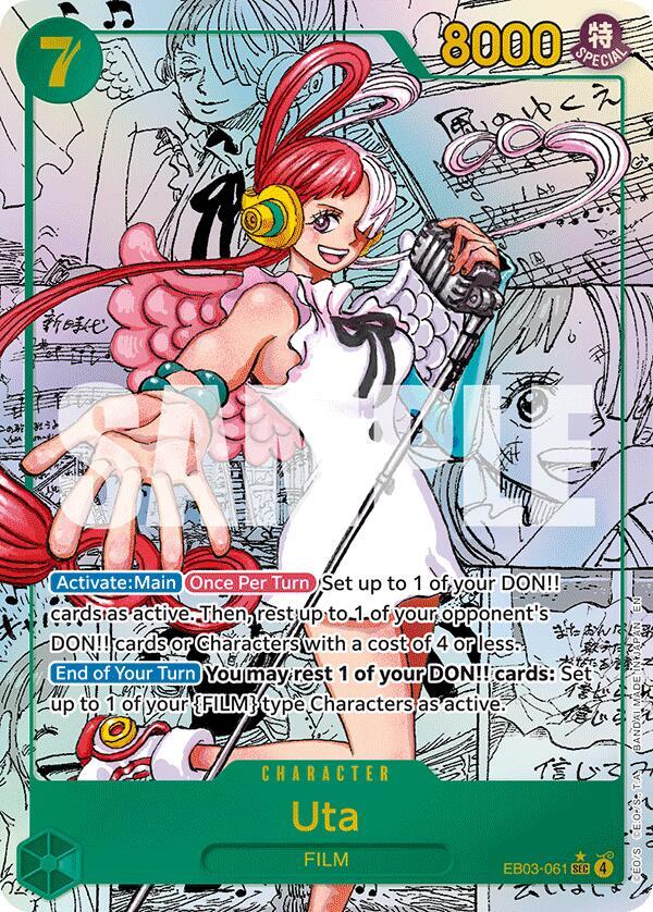 Uta (061) (Manga) - Foil (Extra Booster: Heroines Edition)(EB03-061)(SEC)