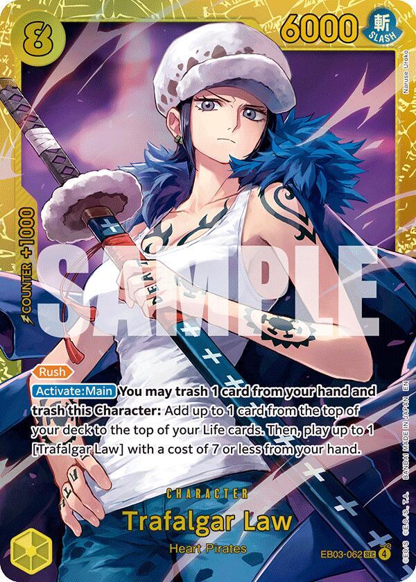 Trafalgar Law - Foil (Extra Booster: Heroines Edition)(EB03-062)(SEC)