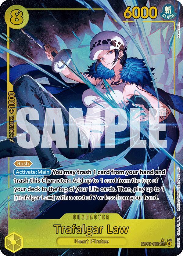 Trafalgar Law (Alternate Art) - Foil (Extra Booster: Heroines Edition)(EB03-062)(SEC)