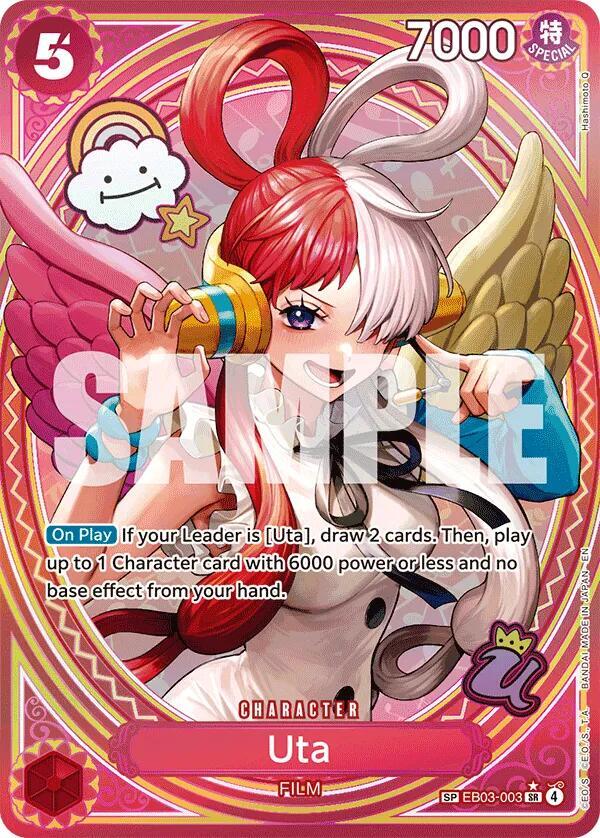 Uta (003) (SP) - Foil (Extra Booster: Heroines Edition)(EB03-003)(SR)