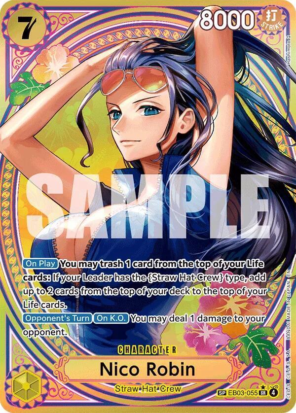 Nico Robin (055) (SP) - Foil (Extra Booster: Heroines Edition)(EB03-055)(SR)