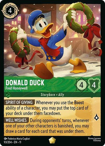 Donald Duck - Fred Honeywell - Cold Foil (Winterspell)(11-093/204)(L)