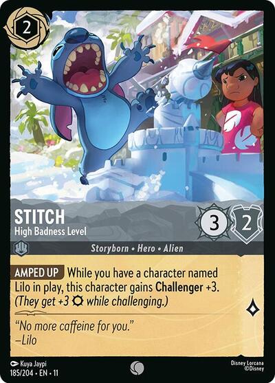 Stitch - High Badness Level - Cold Foil (Winterspell)(11-185/204)(C)