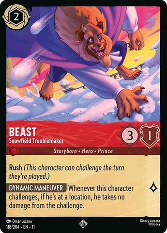 Beast - Snowfield Troublemaker - Cold Foil (Winterspell)(11-118/204)(SR)