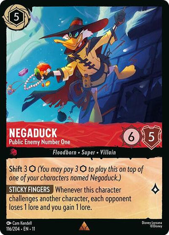 Negaduck - Public Enemy Number One - Cold Foil (Winterspell)(11-116/204)(R)